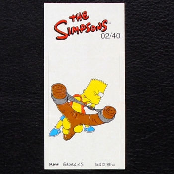 The Simpsons No. 2 Fleer Bubble Gum Sticker