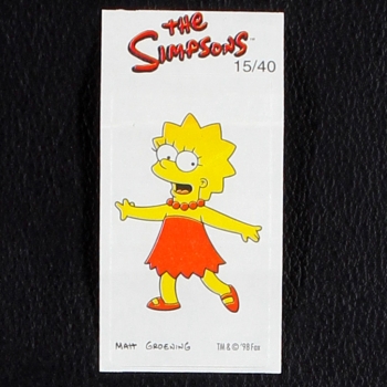 The Simpsons No. 15 Fleer Bubble Gum Sticker