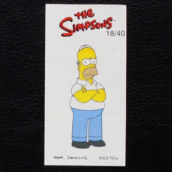 The Simpsons No. 18 Fleer Bubble Gum Sticker