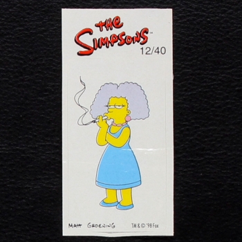 The Simpsons No. 12 Fleer Bubble Gum Sticker