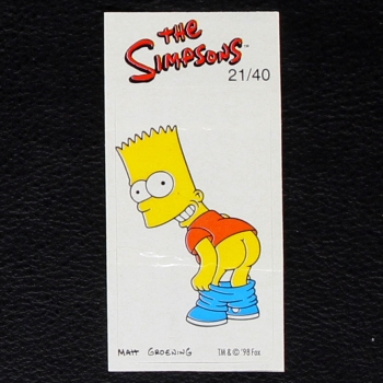 The Simpsons No. 21 Fleer Bubble Gum Sticker