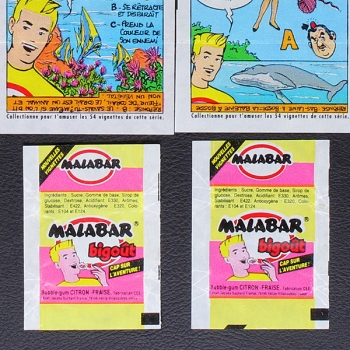 bigout Malabar 29 chewing gum picture + 2 wrapper