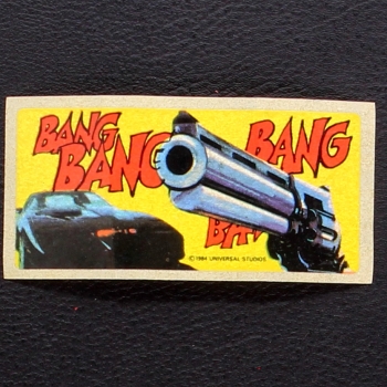 Knight Rider dunkin Bubble Gum Sticker