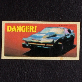 Knight Rider dunkin Bubble Gum Sticker