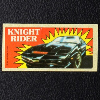 Knight Rider dunkin Bubble Gum Sticker