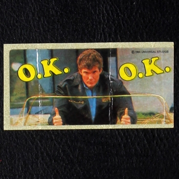 Knight Rider dunkin Bubble Gum Sticker