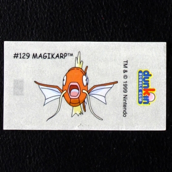 Magikarp Pokemon 1999 No. 129 dunkin Bubble Gum Sticker