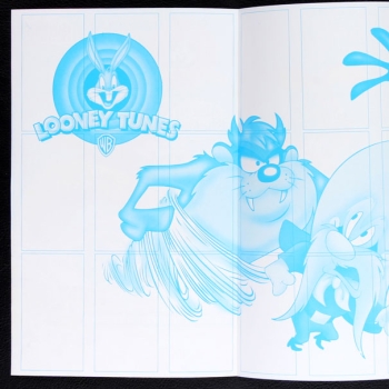 Preview: Looney Tunes dunkin Sticker Folder leer - Kaugummi Bilder