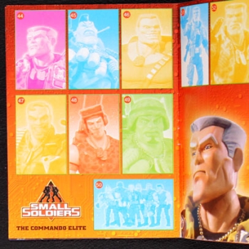 Preview: Small Soldiers Vidal Kuroczik Sticker Folder leer - Kaugummi Bilder
