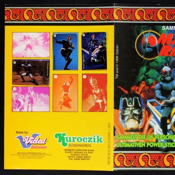Preview: Masked Rider Vidal Kuroczik Sticker Folder - Kaugummi Bilder