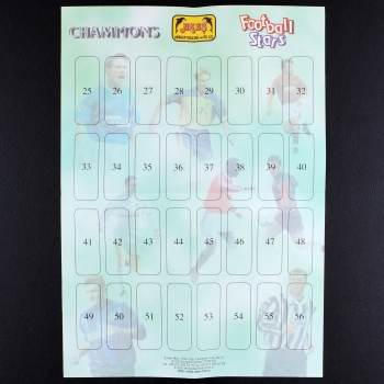 Preview: Football Stars Champions Akas Sticker Folder leer - Kaugummi Bilder