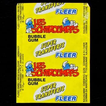Les Schtroumpfs Fleer Bubble Gum - Wrapper
