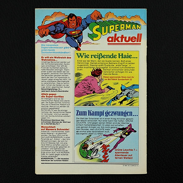 Superboy Nr. 7  1981 / Z1 SM
