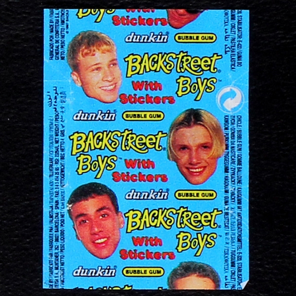 Backstreet Boys dunkin Bubble Gum - Wrapper