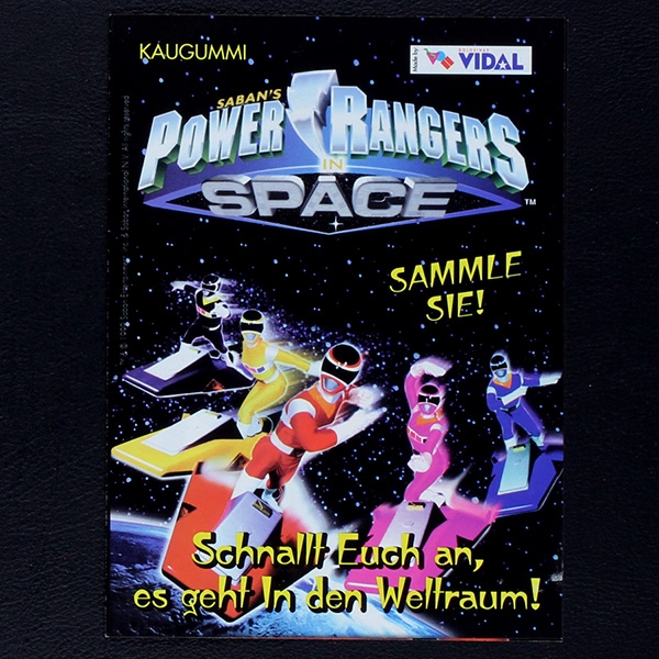 Power Ranger Space Vidal sticker Folder - Bubble Gum