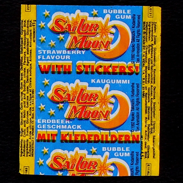 Sailor Moon Vidal Bubble Gum - Wrapper