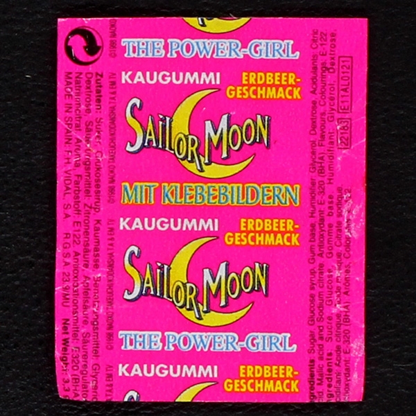 Sailor Moon Power-Girl Vidal Bubble Gum - Wrapper