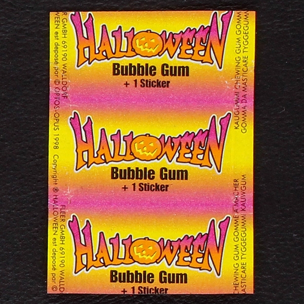 Halloween Fleer Bubble Gum - Wrapper
