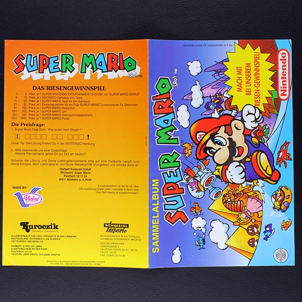 Super Mario Kuroczik Sticker Folder - Kaugummi Bilder