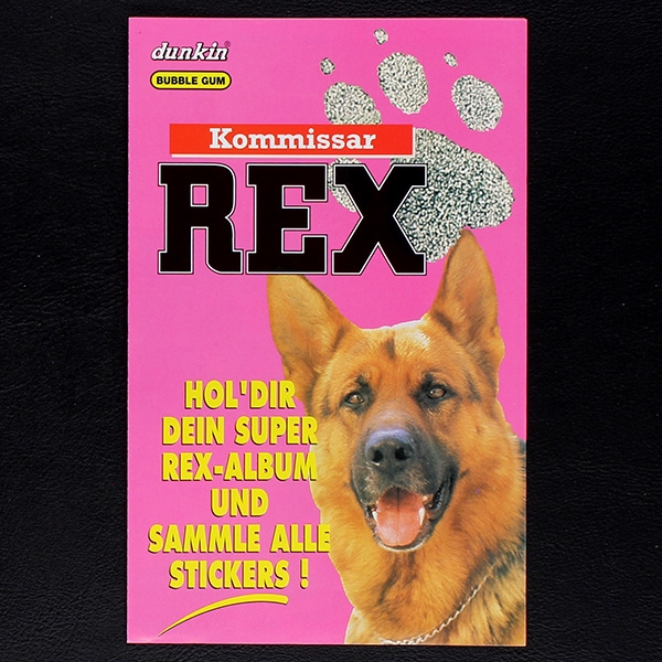 Kommissar Rex dunkin Sticker Folder - Kaugummi Bilder