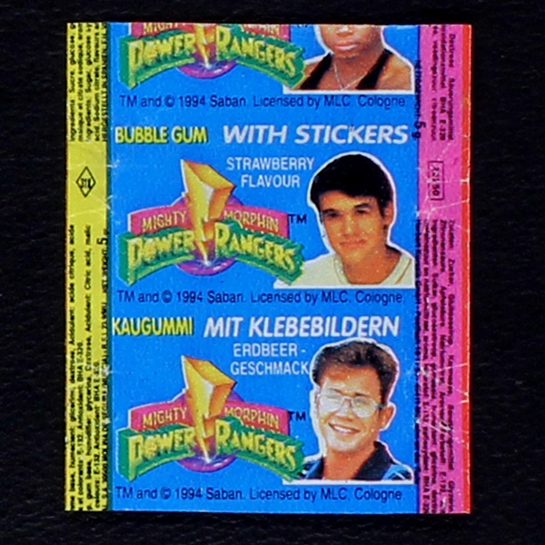 Power Ranger Kuroczik Bubble Gum - Wrapper