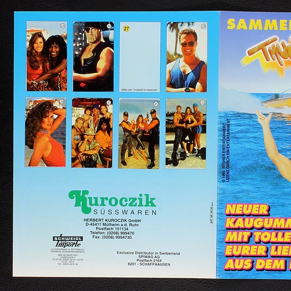 Thunder in Paradise Kuroczik Sticker Folder - Kaugummi Bilder