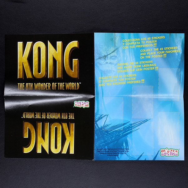 King Kong au´some candies Poster leer - Kaugummi Bilder
