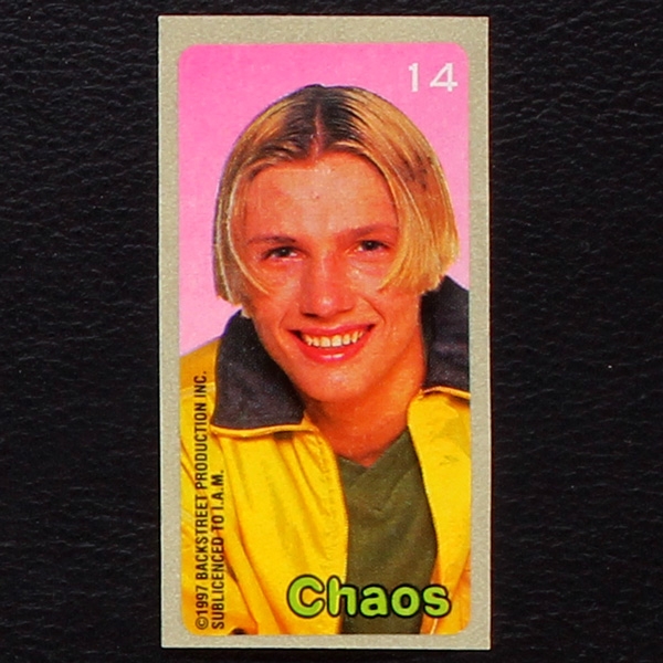 Backstreet Boys No. 14 dunkin Bubble Gum Sticker