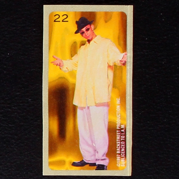 Backstreet Boys No. 22 dunkin Bubble Gum Sticker