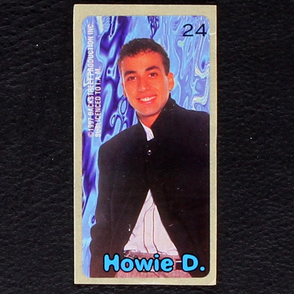 Backstreet Boys No. 24 dunkin Bubble Gum Sticker
