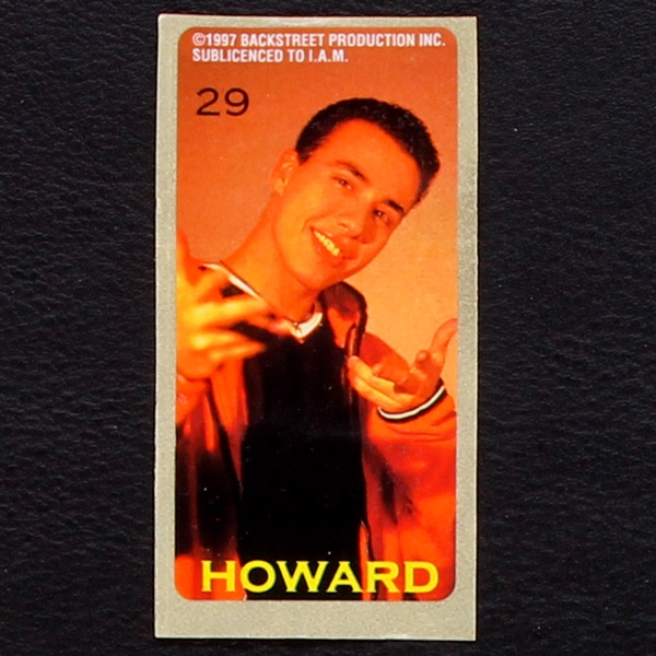 Backstreet Boys No. 29 dunkin Bubble Gum Sticker