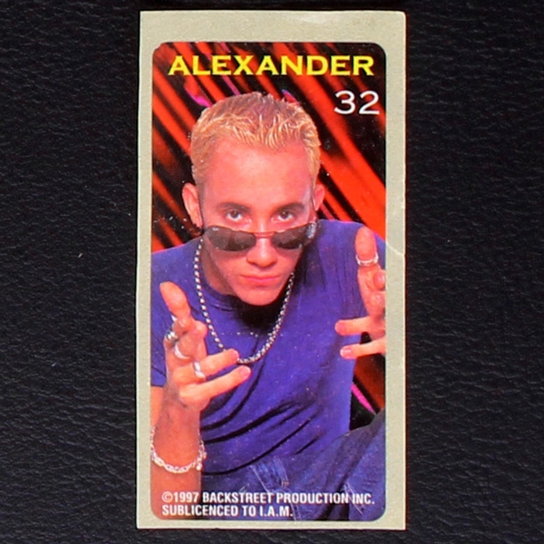 Backstreet Boys No. 32 dunkin Bubble Gum Sticker
