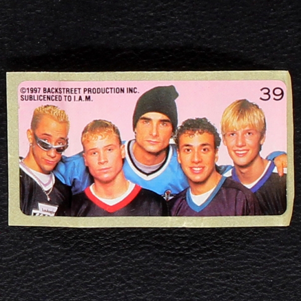 Backstreet Boys No. 39 dunkin Bubble Gum Sticker