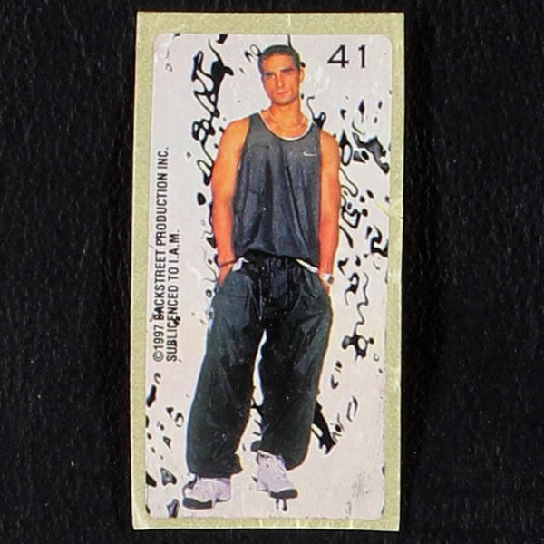 Backstreet Boys No. 41 dunkin Bubble Gum Sticker