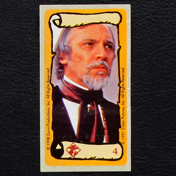 Zorro No. 4 dunkin Bubble Gum Sticker