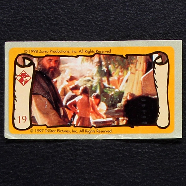 Zorro No. 19 dunkin Bubble Gum Sticker