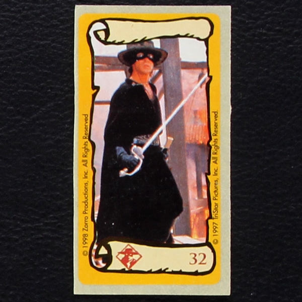 Zorro No. 32 dunkin Bubble Gum Sticker