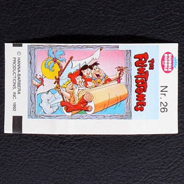 The Flintstones No. 26 Fleer Bubble Gum Sticker