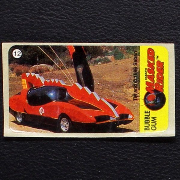 Masked Rider No. 12 Vidal Bubble Gum Sticker
