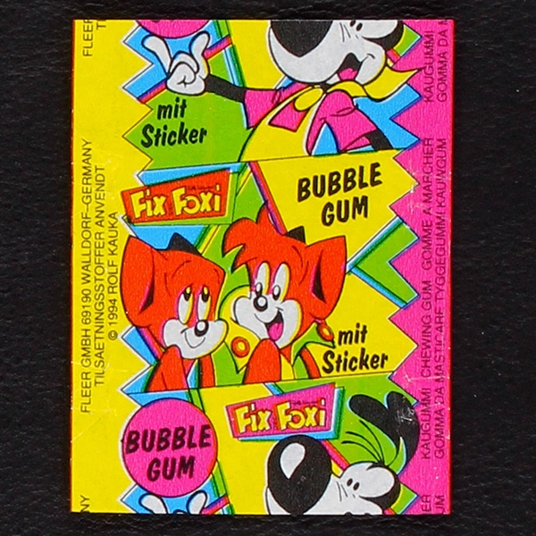 Fix und Foxi Fleer Bubble Gum - Wrapper