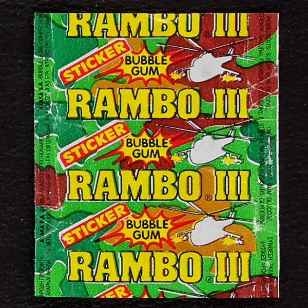 Rambo 3 Bubble Gum - Wrapper