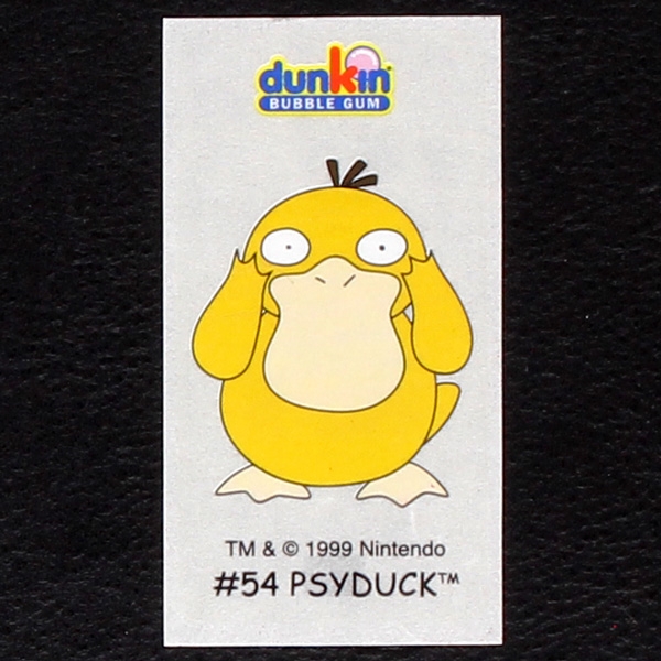 Psyduck Pokemon 1999 No. 54 dunkin Bubble Gum Sticker