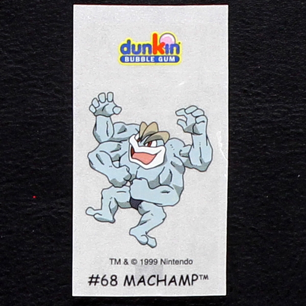 Machamp Pokemon 1999 No. 68 dunkin Bubble Gum Sticker