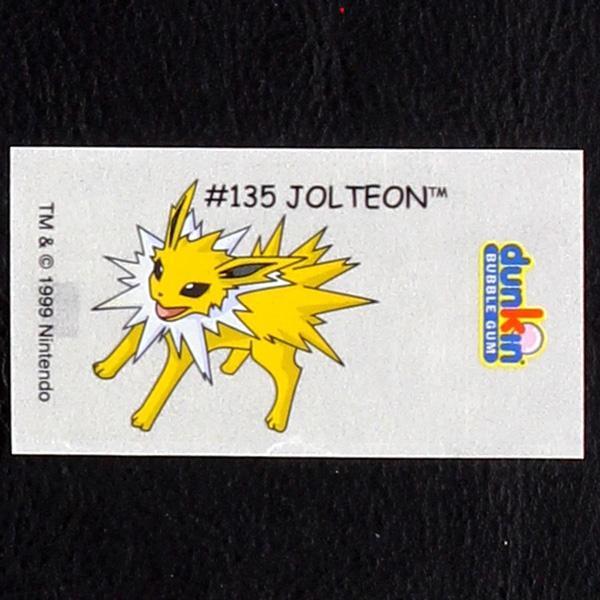 Jolteon Pokemon 1999 No. 135 dunkin Bubble Gum Sticker
