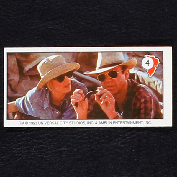 Jurassic Park No. 4 Topps Sticker