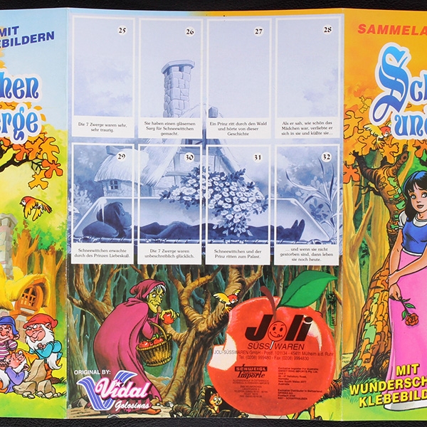Schneewittchen Vidal Sticker Folder leer - Kaugummi Bilder