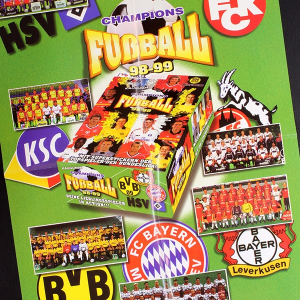 Fußball Champions 98-99 Kuroczik Sticker Poster leer - Kaugummi Bilder