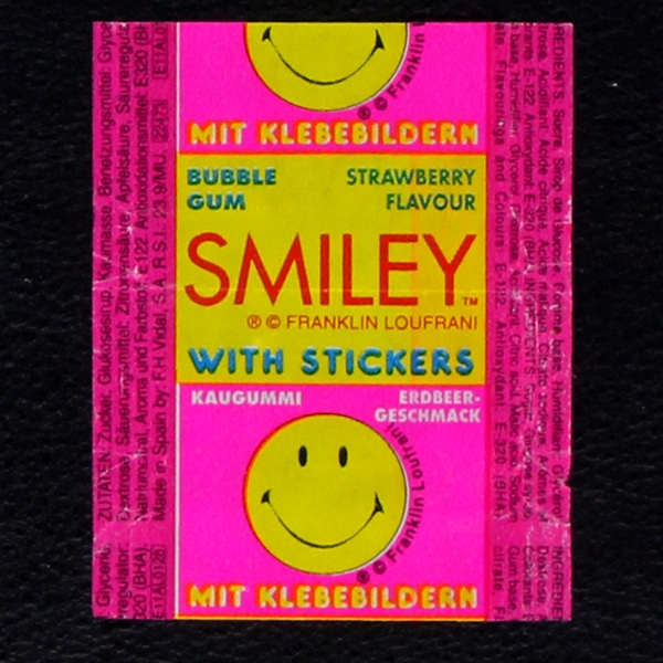 Smiley Vidal Bubble Gum - Wrapper