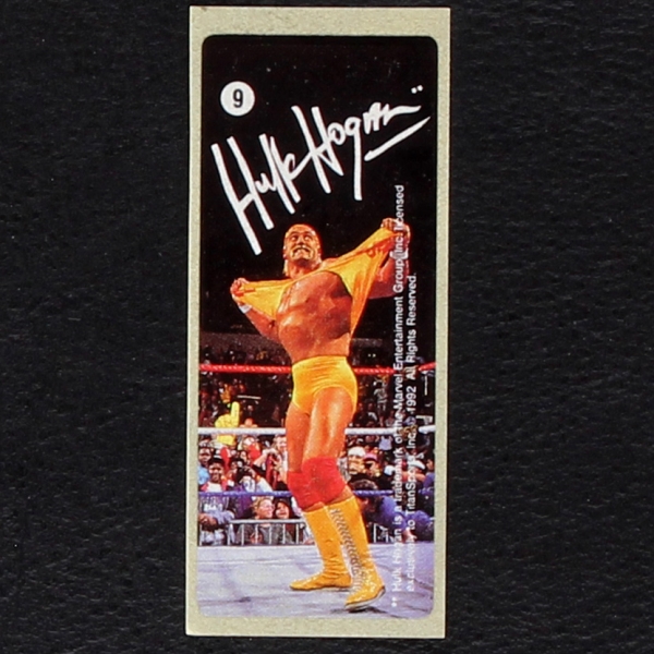 WWF Wrestling 1992 No. 9 dunkin Bubble Gum Sticker