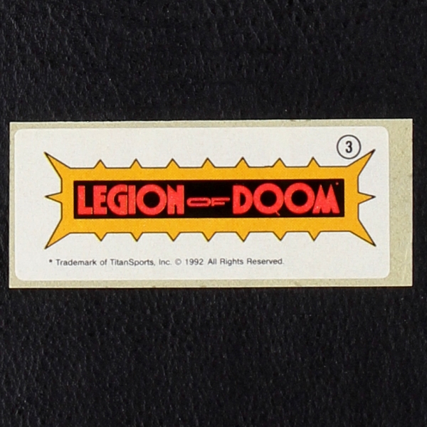 WWF Wrestling 1992 No. 6 dunkin Bubble Gum Sticker